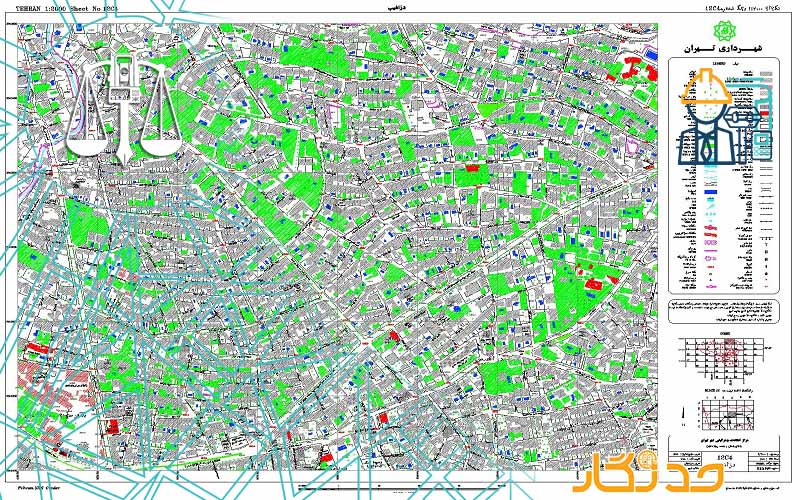 نمونه نقشه یو تی ام یک دوهزارم کارشناس رسمی