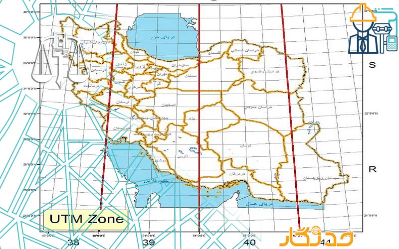 نقشه یو تی ام ایران