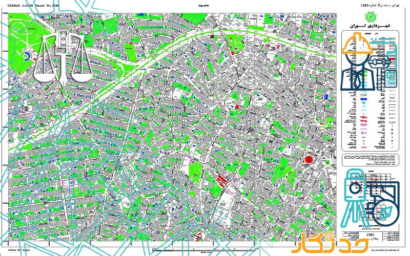 نقشه یو تی ام معتبر کارشناس رسمی امور ثبتی
