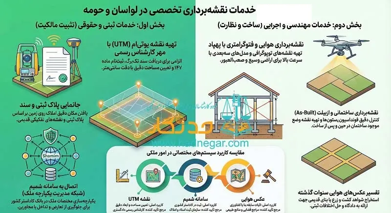 حل پازل‌های ملکی لواسان با استفاده از نقشه‌های ثبتی و مدرن