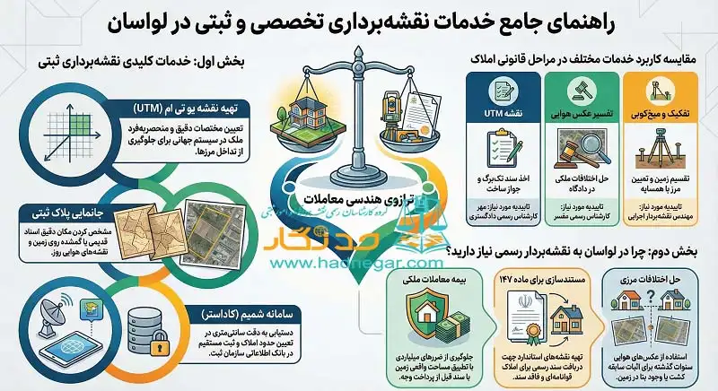 راهنمای جامع نقشه برداری نوین ثبتی در لواسان