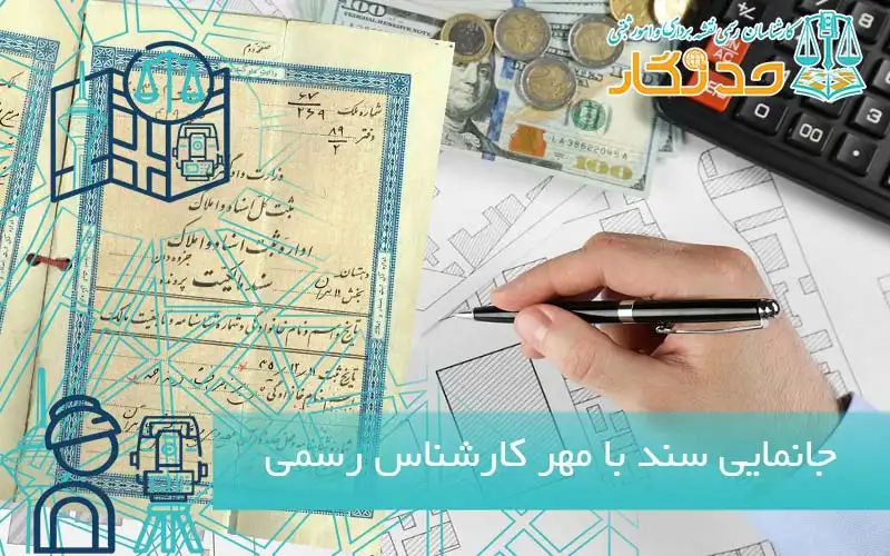 جانمایی سند با مهر کارشناس رسمی