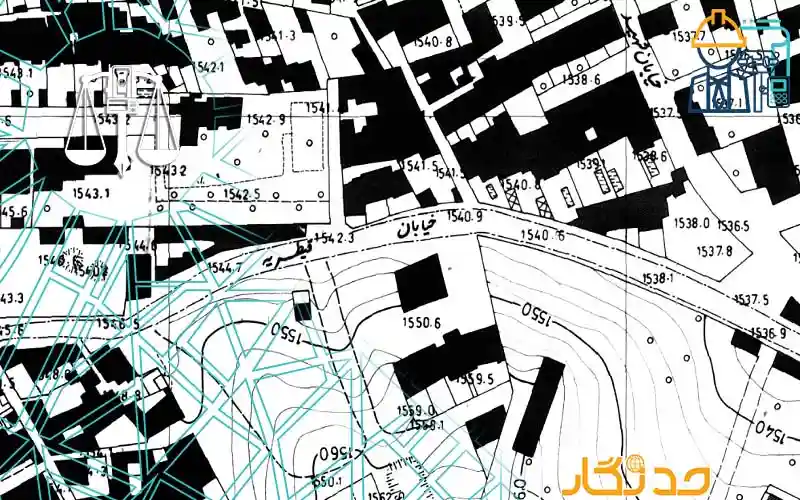نقشه یک دو هزارم با مهر کارشناس رسمی جواز ساخت