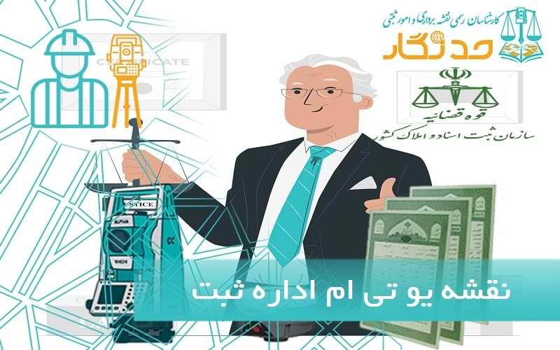 نقشه یو تی ام اداره ثبت اسناد و املاک