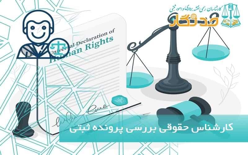 کارشناس حقوقي بررسی پرونده ثبتی