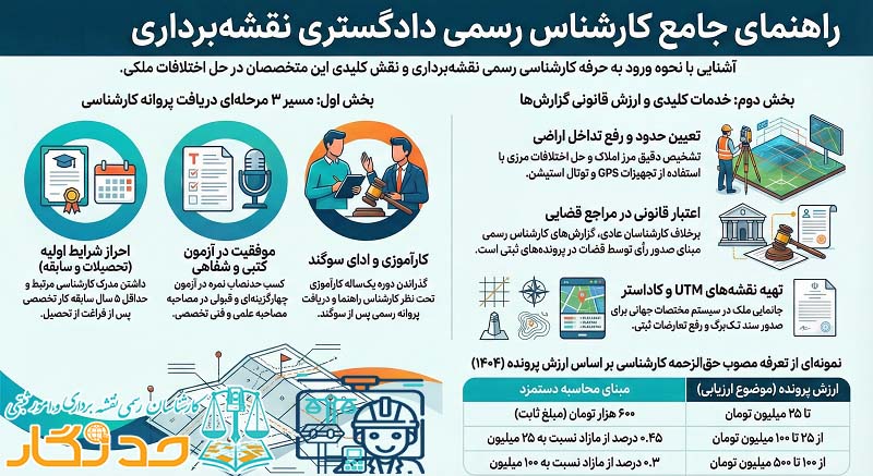 کارشناس رسمی دادگستری رشته نقشه ‌برداری