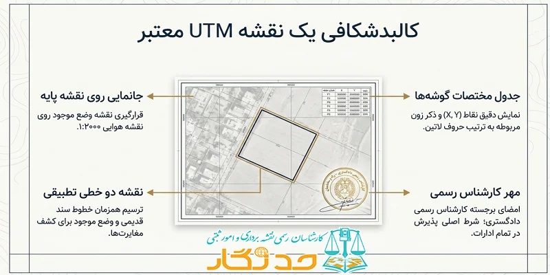 تهیه نقشه UTM برای اخذ سند