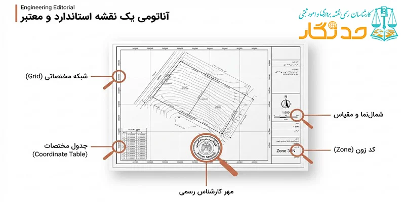 فرمت یا نمونه نقشه UTM