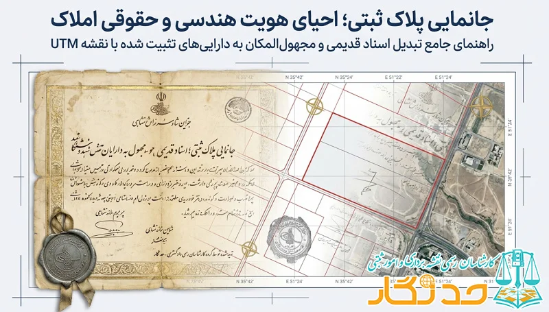 تهیه نقشه جانمایی پلاک ثبتی