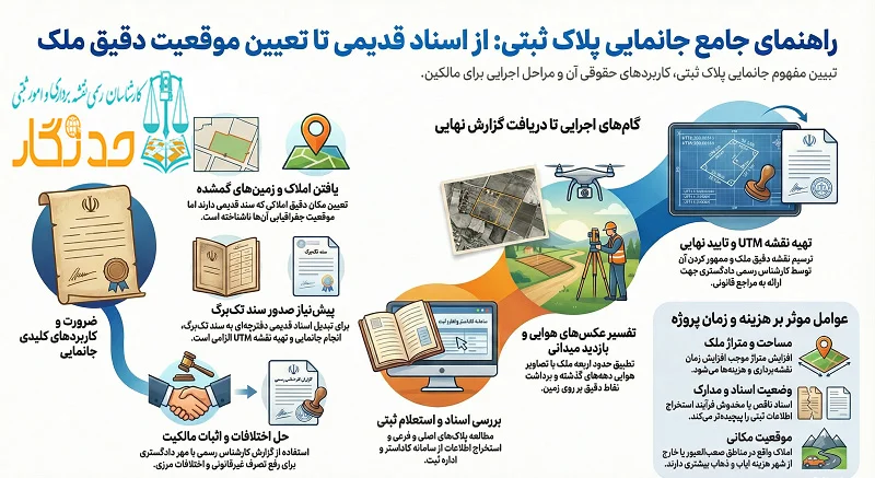 جانمایی پلاک ثبتی