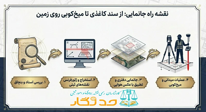نقشه راه جانمایی پلاک ثبتی