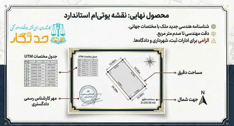 نمونه نقشه جانمایی پلاک ثبتی روی نقشه 2000