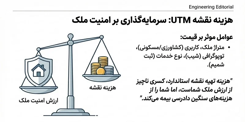 هزینه تهیه نقشه UTM