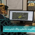 هزینه جانمایی پلاک ثبتی، نقشه UTM