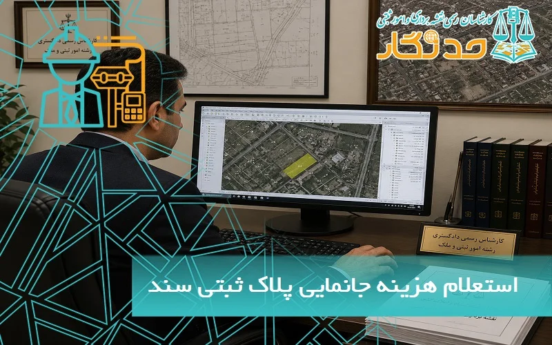 هزینه جانمایی پلاک ثبتی، نقشه UTM