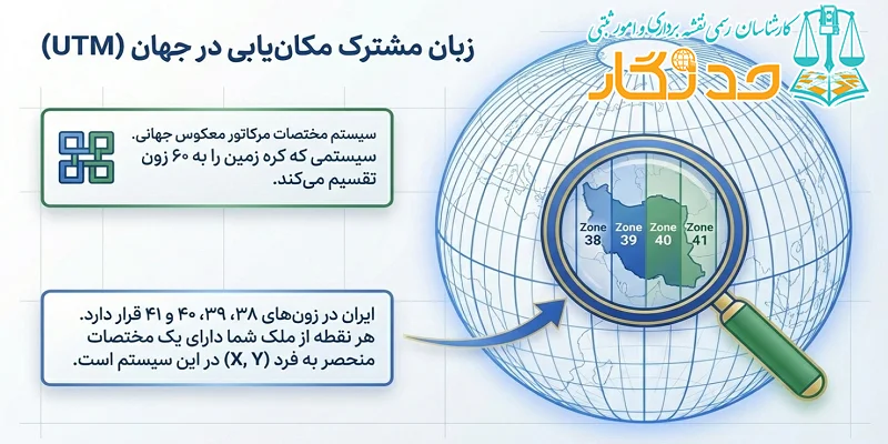 چگونه نقشه UTM بگیریم؟