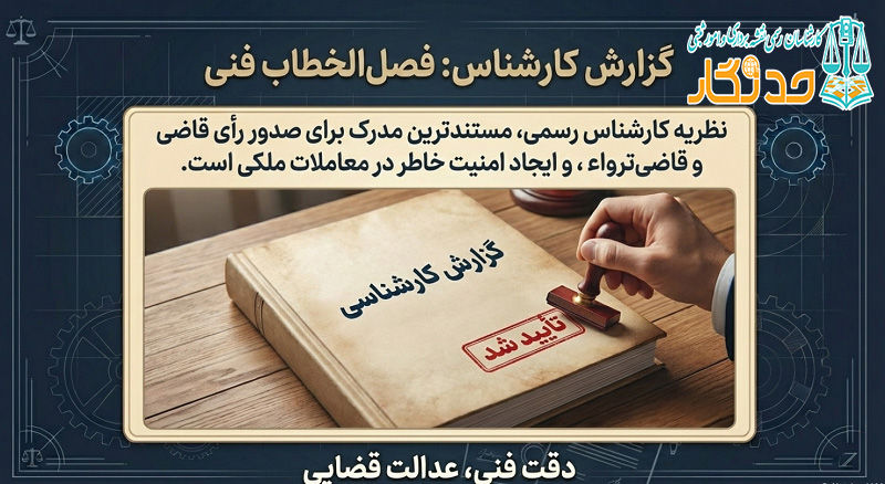 گزارش کارشناس رسمی دادگستری