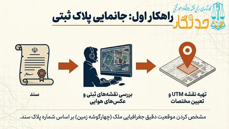 گزارش کارشناسی فنی جانمایی پلاک ثبتی