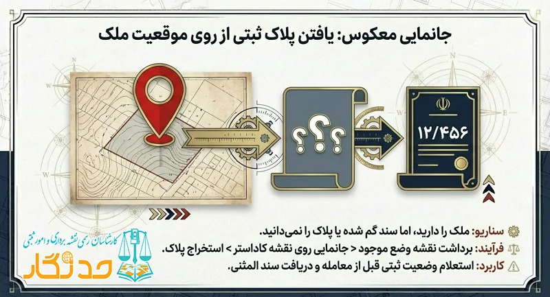 جانمایی معکوس پلاک ثبتی