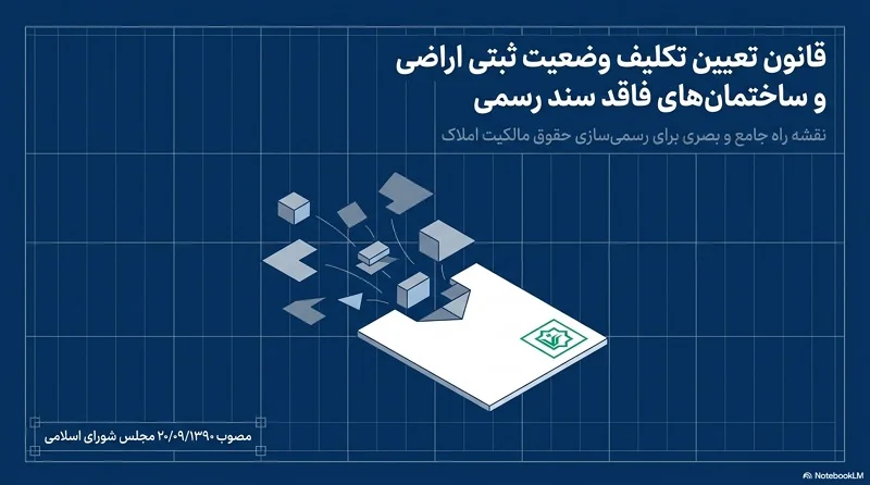 تقاضای الکترونیکی تا دریافت سند مالکیت (قانون تعیین تکلیف)