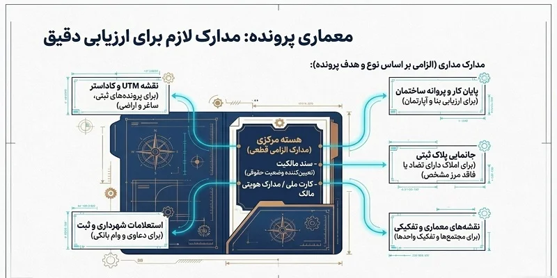 مدارک لازم برای ارزیابی املاک