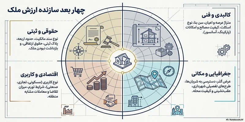 مهم‌ترین عوامل مؤثر در ارزیابی ملک
